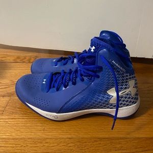 Under Armour  Clutchfit Micro Blue Hightop Basketball Shoes